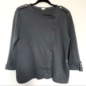 J.Crew Gray Zip Blazer Jacket Sz M​​​​​​